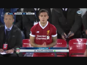 《17-18UEFA CL》 [GS第1節・E組] リヴァプール vs セビージャ