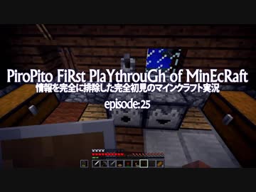 情報完全遮断完全初見でマインクラフト#25