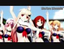 【艦これMMD】白露姉妹でMarine Bloomin'　セーラー水着Ver.　歌詞つき