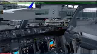 P3Dv4　PMDG737-800で台風フライト（初心者）石垣空港 →北九州空港（ 後半）