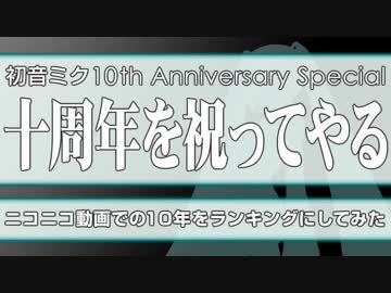 初音ミク10周年記念スペシャル・十周年を祝ってやる　第1部