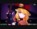 【MMD】ハロウィン色魔法少女【猫コス魔理沙】