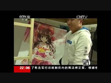 中国のテレビで東方キャラが映る