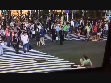 渋谷スクランブル交差点で暴走車に蹴り入れたニキｗｗｗｗｗｗｗｗｗｗ