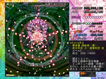 【TAS】東方天空璋 Extra 霊夢 Speedrun 05:24.15