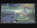 メガヤミラミに吠えるカバルドン。