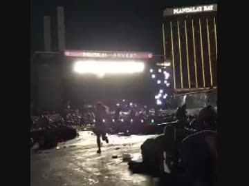 2017/10/02 ラスベガスでの銃乱射事件のようす