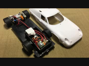 積みプラ 1/24 ロータスヨーロッパを ラジコンにしてみた。