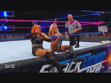 『WWE』 -Smackdown Live- Carmella &amp; Natalya vs Charlotte Flair &amp; Becky Lynch 【2017/10/03】