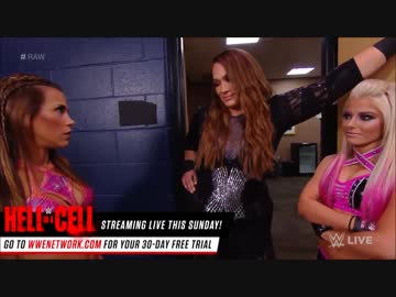 『WWE』-RAW- ①Mickie James vs Nia Jax ②Emma &amp; Alicia Fox vs Sasha Banks &amp; Bayley 【17/10/2】