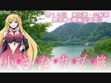 関東甲信越小さなバイク旅【2017】第16回奥多摩①