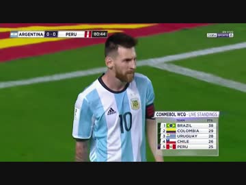 ≪2018W杯南米予選：第17節≫ アルゼンチン vs ペルー（2017年10月5日）