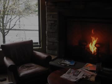 焚き火と雪の上を歩く音（睡眠用・作業用BGM）