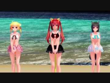 【MMD】夏恋花火【獣っ娘】
