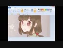 マウス&ペイントで低彩度女の子描いてみた６倍速