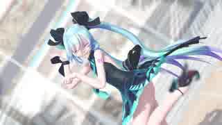 【ＭＭＤ】初音ミクが背中見せデフォ服で「妄想税」