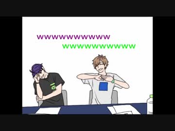 【手描き】綴と十座の萌えセリフチャレンジ【A3!】