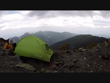 【日本で二番目に高い山】北岳　テント泊登山　その5：肩ノ小屋テント泊