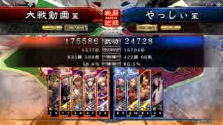 三国志大戦4　　魏4動画　　VS　漢鳴ﾀﾞﾌﾞﾙ号令　　【2品下】