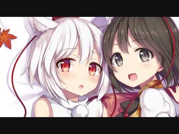 【東方】文×椛描いてみた