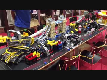 【レゴ】学園祭で玉転がしを展示してきました