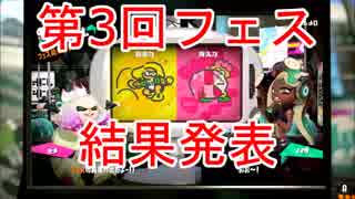 【スプラトゥーン2】第3回フェス「瞬発力 vs 持久力」結果発表