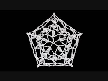 60分以内に即興で編み図を描きつつモチーフを編んでみる