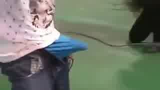 教会でおてぃんてぃんに気合を入れる
