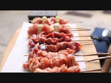 【車庫めし】溶岩焼き鳥【ブッシュクラフト】