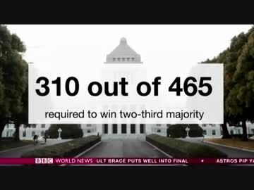 賭けに勝った安倍総理の与党2/3確保で憲法改正か？海外の報道と国内報道