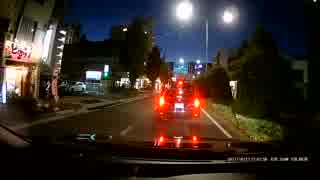 【車載動画】無灯火の車が短時間で2回もあわや接触事故