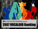 【作業用BGM】2007 年間VOCALOIDランキングSP(全曲Full_ver.)part.1