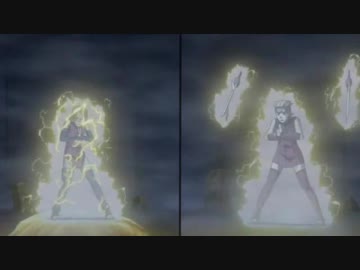 うちはサラダ【写輪眼】ＶＳ黒鋤文淡【雷刀・牙】