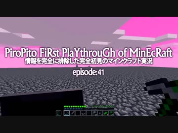 情報完全遮断完全初見でマインクラフト#41