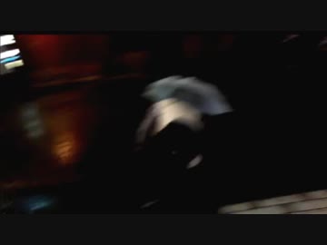【転倒】 台風の夜に出掛けるから・・・【危険】