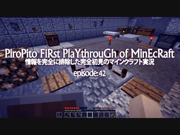 情報完全遮断完全初見でマインクラフト#42