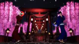 【MMD刀剣乱舞】ファンダンスの下の月光桜【鶴丸 三日月 】