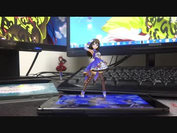 しぶりんに画面から出てきて踊ってもらった
