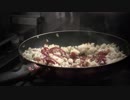 夜勤明けに、へべれけでケチャップ炒飯を作ってみた