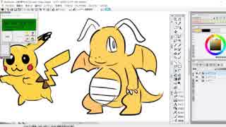 151分でポケモン151匹描いてみた　リベンジver。