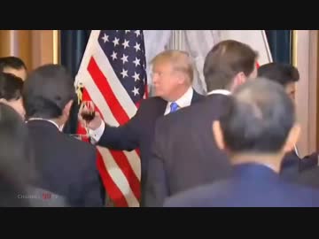 安倍総理主催晩餐会 安倍総理とトランプ大統領の開催冒頭の挨拶