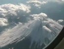 上空から見た富士山