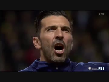 ≪2018W杯欧州予選≫ [プレーオフ：第1戦] スウェーデン vs イタリア（2017年11月10日）