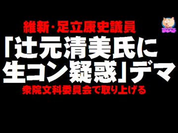 維新・足立康史氏「辻元清美氏に生コン疑惑」デマを国会で取り上げる