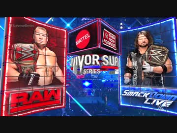 【WWE】ユニバーサル王者レスナー  vs WWE王者AJスタイルズ【SvS17】