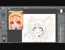【メイキング】オリジナルイラスト描いてみた【ラフ～線画編】