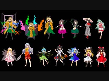 【第9回東方ニコ童祭Ex】天空璋キャラをalphes塗りで描いてみた