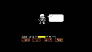 Bad Time Simulator(サンズシュミレーター)　下手でもクリア出来る
