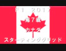 2017　第７戦　カナダ　スターティンググリッド