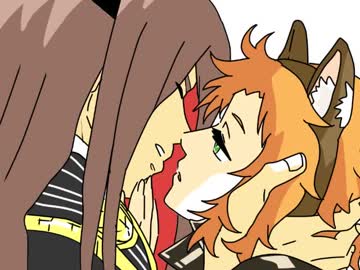 【手書き】失井×妬良でキス唾【丑寅】